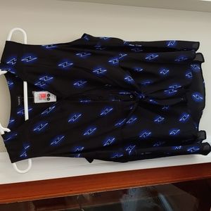 Torrid sleeveless sheer blouse lightning bolts size 1 14 16